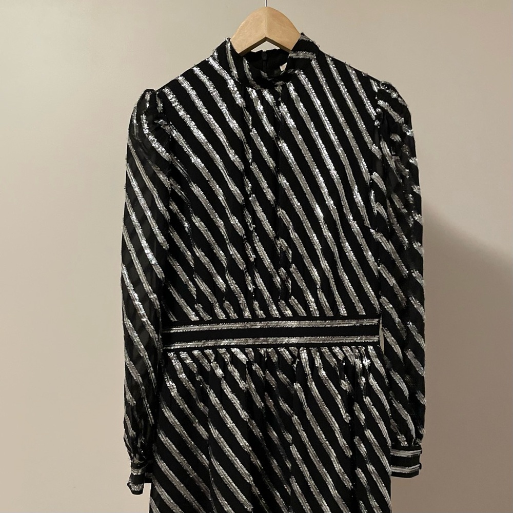 Michael Kors Black and Silver Dress